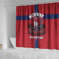 Norge Football 2026 Shower Curtain Row For Glory