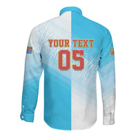Custom DR Congo Football 2026 Long Sleeve Button Shirt Fimbu Na Fimbu