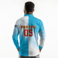 Custom DR Congo Football 2026 Long Sleeve Polo Shirt Fimbu Na Fimbu