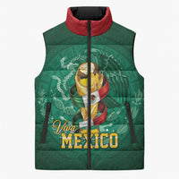 Custom Mexican Soccer 2026 Sleeveless Puffer Jacket Viva Mexico