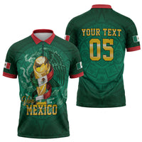 Custom Mexican Soccer 2026 Zipper Polo Shirt Viva Mexico