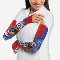 Costa Rica Independence Day Arm Sleeves 204 Years Of Freedom - Wonder Print Shop