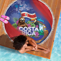 Costa Rica Independence Day Beach Blanket 204 Years Of Freedom - Wonder Print Shop