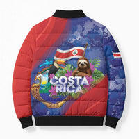 Costa Rica Independence Day Bomber Puffer Jacket 204 Years Of Freedom - Wonder Print Shop