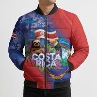 Costa Rica Independence Day Bomber Puffer Jacket 204 Years Of Freedom - Wonder Print Shop