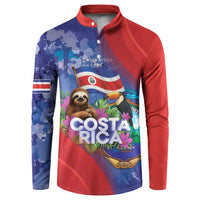 Costa Rica Independence Day Button Sweatshirt 204 Years Of Freedom - Wonder Print Shop