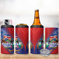 Costa Rica Independence Day 4 in 1 Can Cooler Tumbler 204 Years Of Freedom - Wonder Print Shop