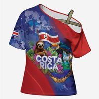 Costa Rica Independence Day Cross Shoulder Shirt 204 Years Of Freedom - Wonder Print Shop