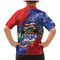 Costa Rica Independence Day Family Matching Mermaid Dress and Hawaiian Shirt 204 Years Of Freedom - Wonder Print Shop