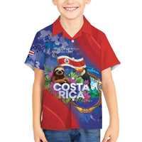 Costa Rica Independence Day Family Matching Short Sleeve Bodycon Dress and Hawaiian Shirt 204 Years Of Freedom - Wonder Print Shop