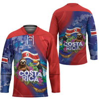 Costa Rica Independence Day Hockey Jersey 204 Years Of Freedom - Wonder Print Shop
