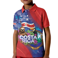 Costa Rica Independence Day Kid Polo Shirt 204 Years Of Freedom - Wonder Print Shop
