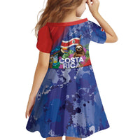 Costa Rica Independence Day Kid Short Sleeve Dress 204 Years Of Freedom - Wonder Print Shop