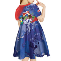 Costa Rica Independence Day Kid Short Sleeve Dress 204 Years Of Freedom - Wonder Print Shop