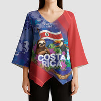 Costa Rica Independence Day Kimono Sleeve Blouse 204 Years Of Freedom - Wonder Print Shop