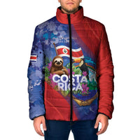 Costa Rica Independence Day Padded Jacket 204 Years Of Freedom - Wonder Print Shop