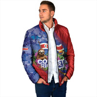 Costa Rica Independence Day Padded Jacket 204 Years Of Freedom - Wonder Print Shop