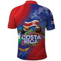 Costa Rica Independence Day Polo Shirt 204 Years Of Freedom - Wonder Print Shop