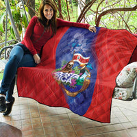 Costa Rica Independence Day Quilt 204 Years Of Freedom - Wonder Print Shop