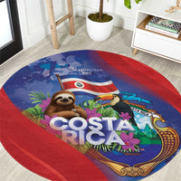 Costa Rica Independence Day Round Carpet 204 Years Of Freedom - Wonder Print Shop