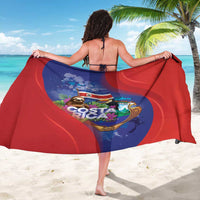 Costa Rica Independence Day Sarong 204 Years Of Freedom - Wonder Print Shop