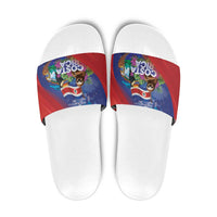 Costa Rica Independence Day Slide Sandals 204 Years Of Freedom - Wonder Print Shop