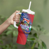 Costa Rica Independence Day Tumbler With Handle 204 Years Of Freedom - Wonder Print Shop