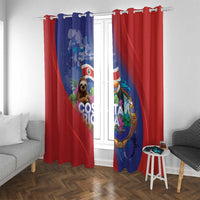 Costa Rica Independence Day Window Curtain 204 Years Of Freedom - Wonder Print Shop