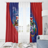 Costa Rica Independence Day Window Curtain 204 Years Of Freedom - Wonder Print Shop