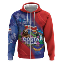 Costa Rica Independence Day Zip Hoodie 204 Years Of Freedom - Wonder Print Shop