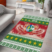 Suriname Christmas Area Rug Coat Of Arms Zalig Kersfeest - Wonder Print Shop
