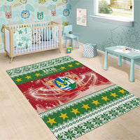 Suriname Christmas Area Rug Coat Of Arms Zalig Kersfeest - Wonder Print Shop