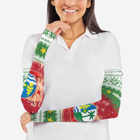 Suriname Christmas Arm Sleeves Coat Of Arms Zalig Kersfeest - Wonder Print Shop