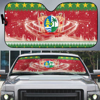 Suriname Christmas Auto Sun Shade Coat Of Arms Zalig Kersfeest - Wonder Print Shop