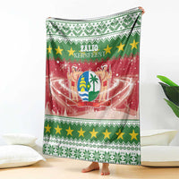 Suriname Christmas Blanket Coat Of Arms Zalig Kersfeest - Wonder Print Shop