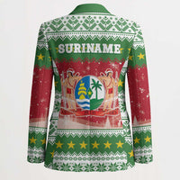 Suriname Christmas Blazer Coat Of Arms Zalig Kersfeest - Wonder Print Shop