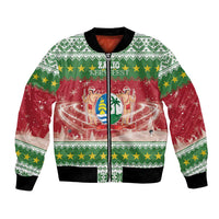 Suriname Christmas Bomber Jacket Coat Of Arms Zalig Kersfeest - Wonder Print Shop