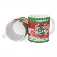 Suriname Christmas Ceramic Mug Coat Of Arms Zalig Kersfeest - Wonder Print Shop
