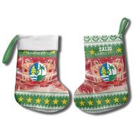 Suriname Christmas Stocking Coat Of Arms Zalig Kersfeest - Wonder Print Shop