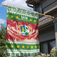 Suriname Christmas Garden Flag Coat Of Arms Zalig Kersfeest - Wonder Print Shop