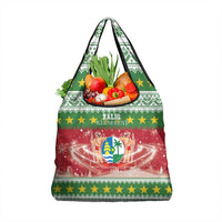 Suriname Christmas Grocery Bag Coat Of Arms Zalig Kersfeest - Wonder Print Shop