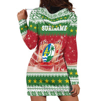 Suriname Christmas Hoodie Dress Coat Of Arms Zalig Kersfeest - Wonder Print Shop
