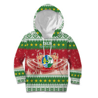 Suriname Christmas Kid Hoodie Coat Of Arms Zalig Kersfeest - Wonder Print Shop