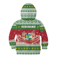 Suriname Christmas Kid Hoodie Coat Of Arms Zalig Kersfeest - Wonder Print Shop