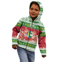 Suriname Christmas Kid Hoodie Coat Of Arms Zalig Kersfeest - Wonder Print Shop