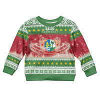 Suriname Christmas Kid Ugly Christmas Sweater Coat Of Arms Zalig Kersfeest - Wonder Print Shop