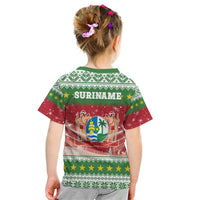 Suriname Christmas Kid T Shirt Coat Of Arms Zalig Kersfeest - Wonder Print Shop