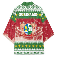 Suriname Christmas Kimono Coat Of Arms Zalig Kersfeest - Wonder Print Shop