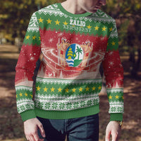 Suriname Christmas Ugly Christmas Sweater Coat Of Arms Zalig Kersfeest - Wonder Print Shop