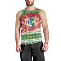 Suriname Christmas Men Tank Top Coat Of Arms Zalig Kersfeest - Wonder Print Shop
